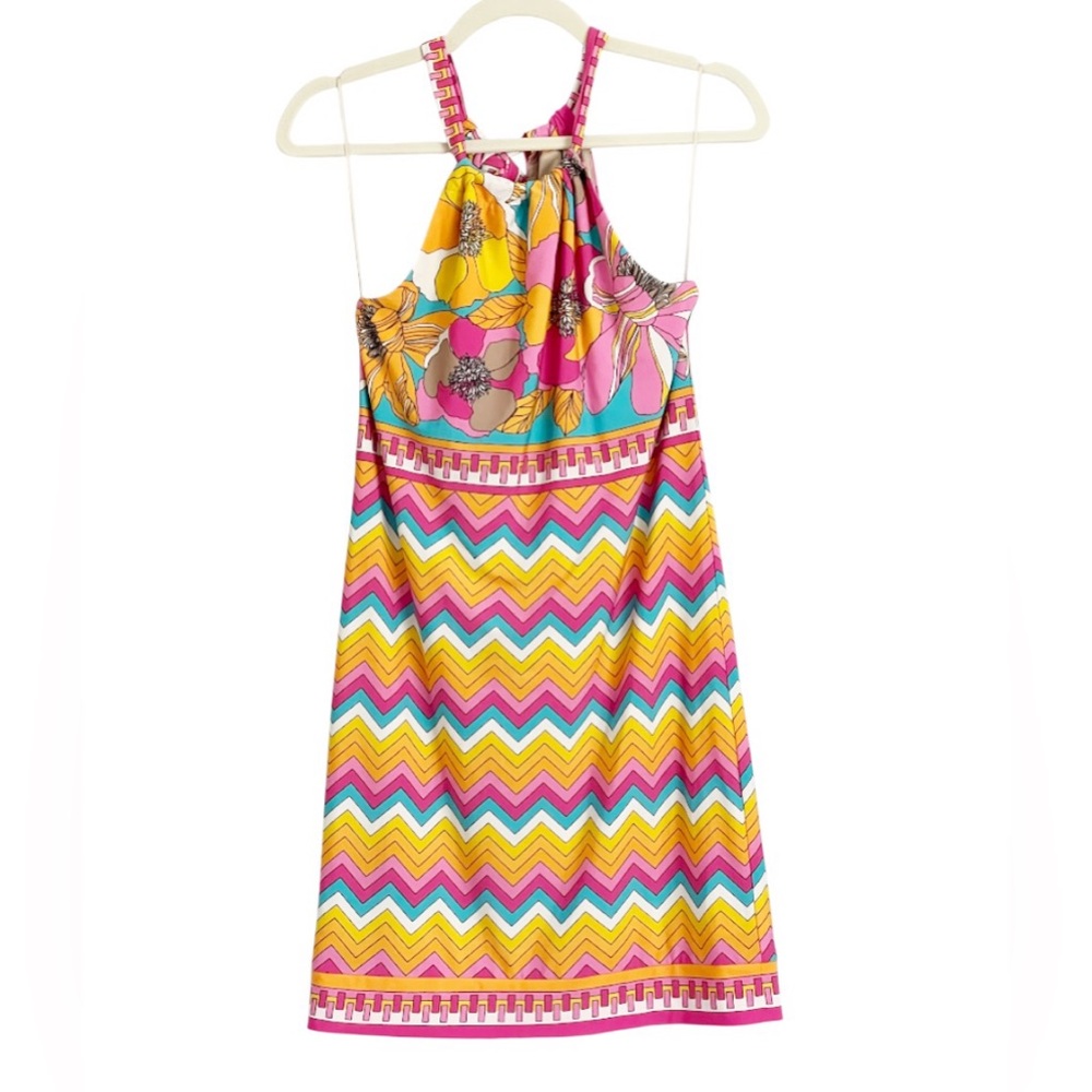 Trina Turk Summertime Bloom Vacaciones Mini Dress Size XS/2 - Picture 6 of 10